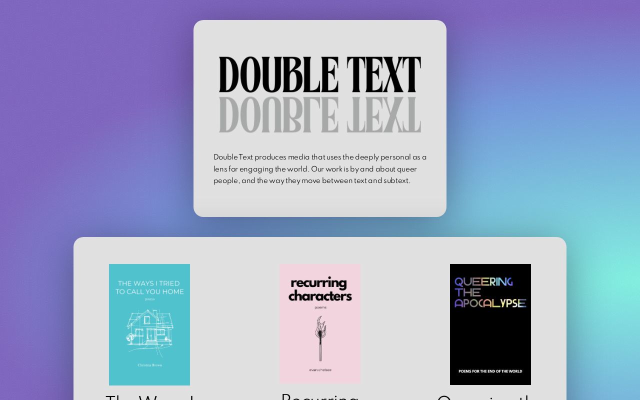 Double Text Media